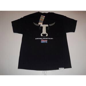 Hanes Beefy-T 5190 Shirt Everything Looks Better On A XL 46 48 NWT -021592